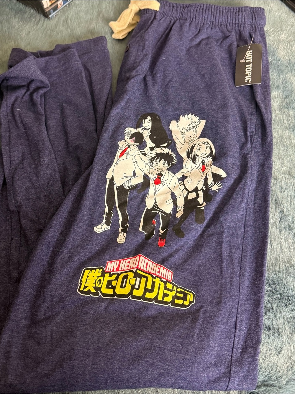 Hot Topic Purple My Hero Academia men pajama pants